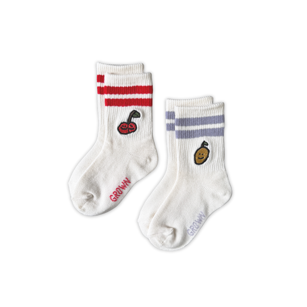 Fruit Salad Socks / 2 Pack - Milk
