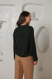 Hand Knit Style Jumper - Forest