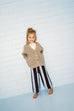 Striped Knit Pants - Plum & Haze