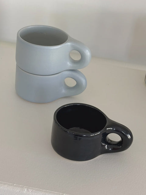 Mini Chubby Mug - Gossip Black