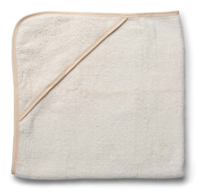 Hooded Baby Bath Towel - Natural White