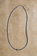 Two Tone Necklace & a Pearl - Indigo & Sky
