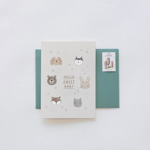 Hello Sweet Baby Greeting Card