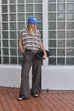 Stripe Knit Vest / Adults - Oatmilk