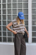 Stripe Knit Vest / Adults - Oatmilk