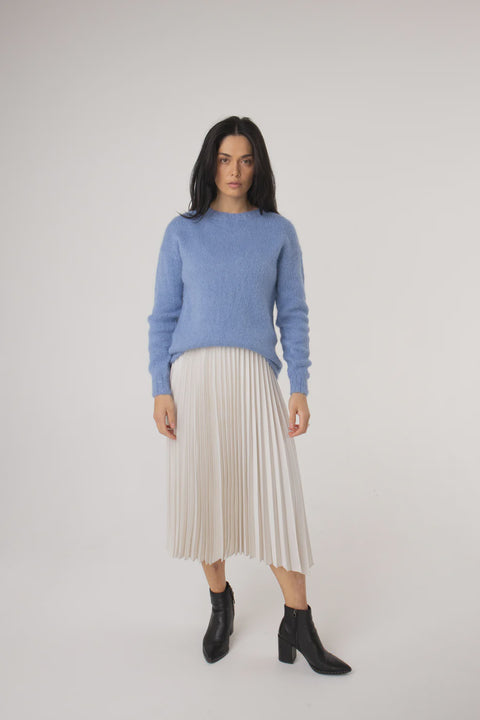 Maha Suri Alpaca Jumper - Sky