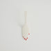 Hand Cake Server - Ivory & Red