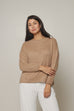 Suri Alpaca Crew Neck Jumper - Beige