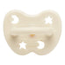 Coloured Pacifier / Round Teat - Milky White