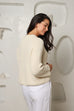 Hand Knit Style Jumper - Ivory