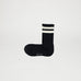 Crew Sock - Black & Snow