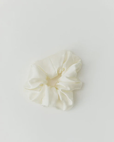 Silk Scrunchie - Cream