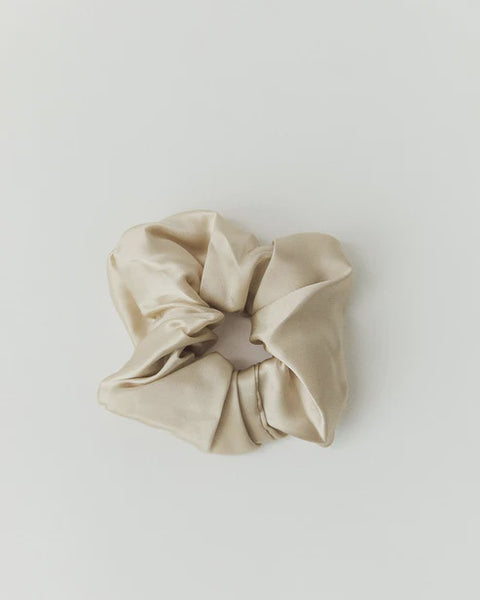 Silk Scrunchie - Stone