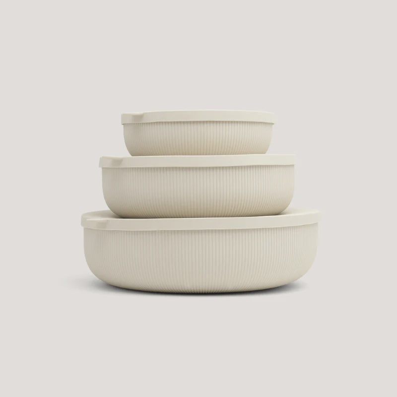 Silicone Nesting Bowl Set of 3 - Mushroom