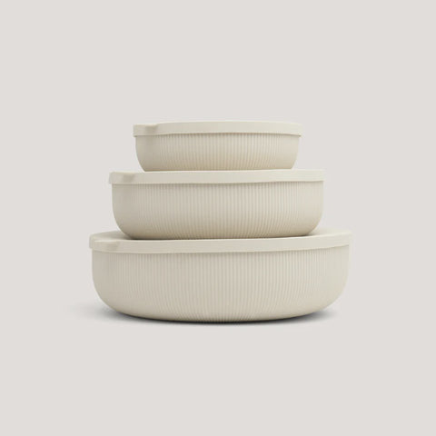 Silicone Nesting Bowl Set of 3 - Mushroom