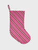 Raspberry Stripe Stocking