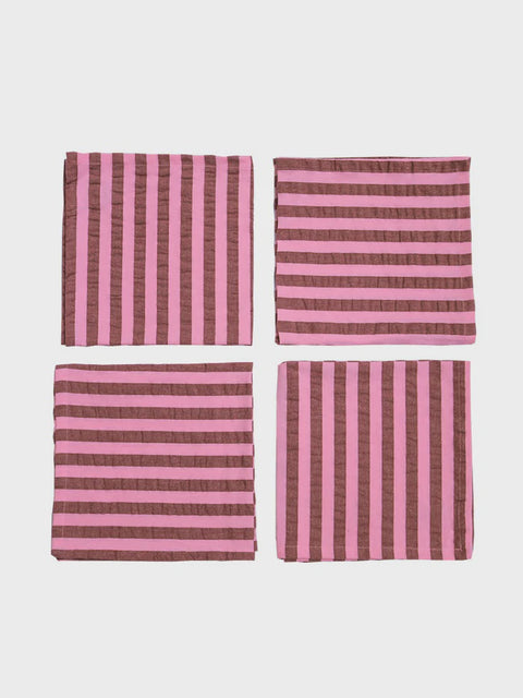 Sundae Seersucker Napkin Set