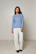Suri Alpaca Crew Neck Jumper - Sky