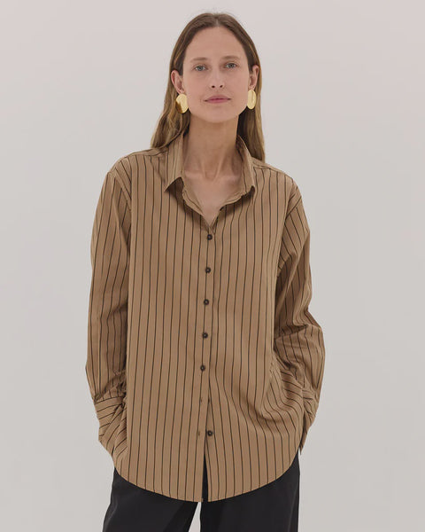 The Classic Shirt - Coffee and Black