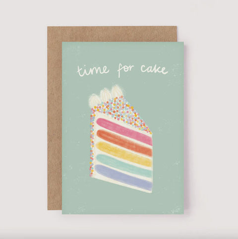 Time For Cake Greeting Card