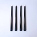 Beeswax Taper Candle Set of 4 - Ebony Black / 25cm