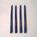 Beeswax Taper Candle Set of 4 - Berry Blue / 25cm