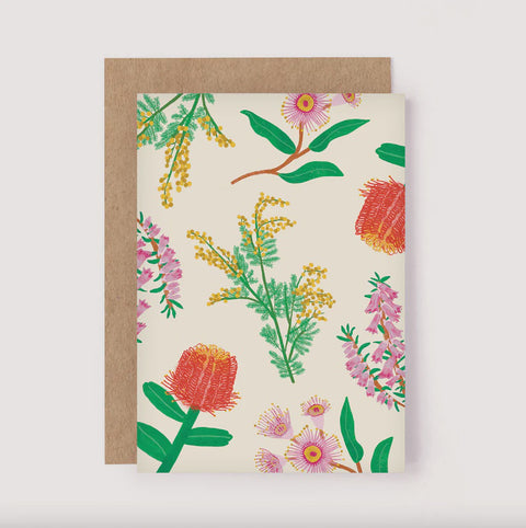 Australian Wildflower Greeting Card