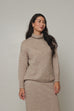 Alpaca Turtleneck Jumper - Fawn