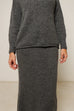 Alpaca Knit Skirt - Charcoal
