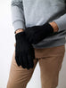 Baby Alpaca Reversible Gloves - Charcoal