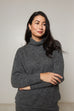 Alpaca Turtleneck Jumper - Charcoal
