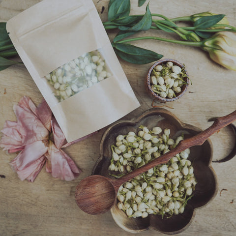 Dried White Jasmine Flowers