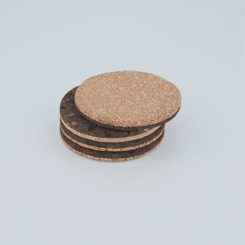 Duo Tone Cork Coasters / Set of 4