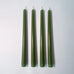 Beeswax Taper Candle Set of 4 - Evergreen / 25cm