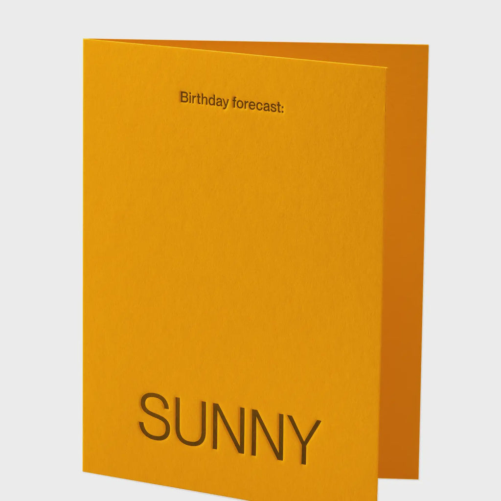 Birthday Forecast: Sunny Greeting Card