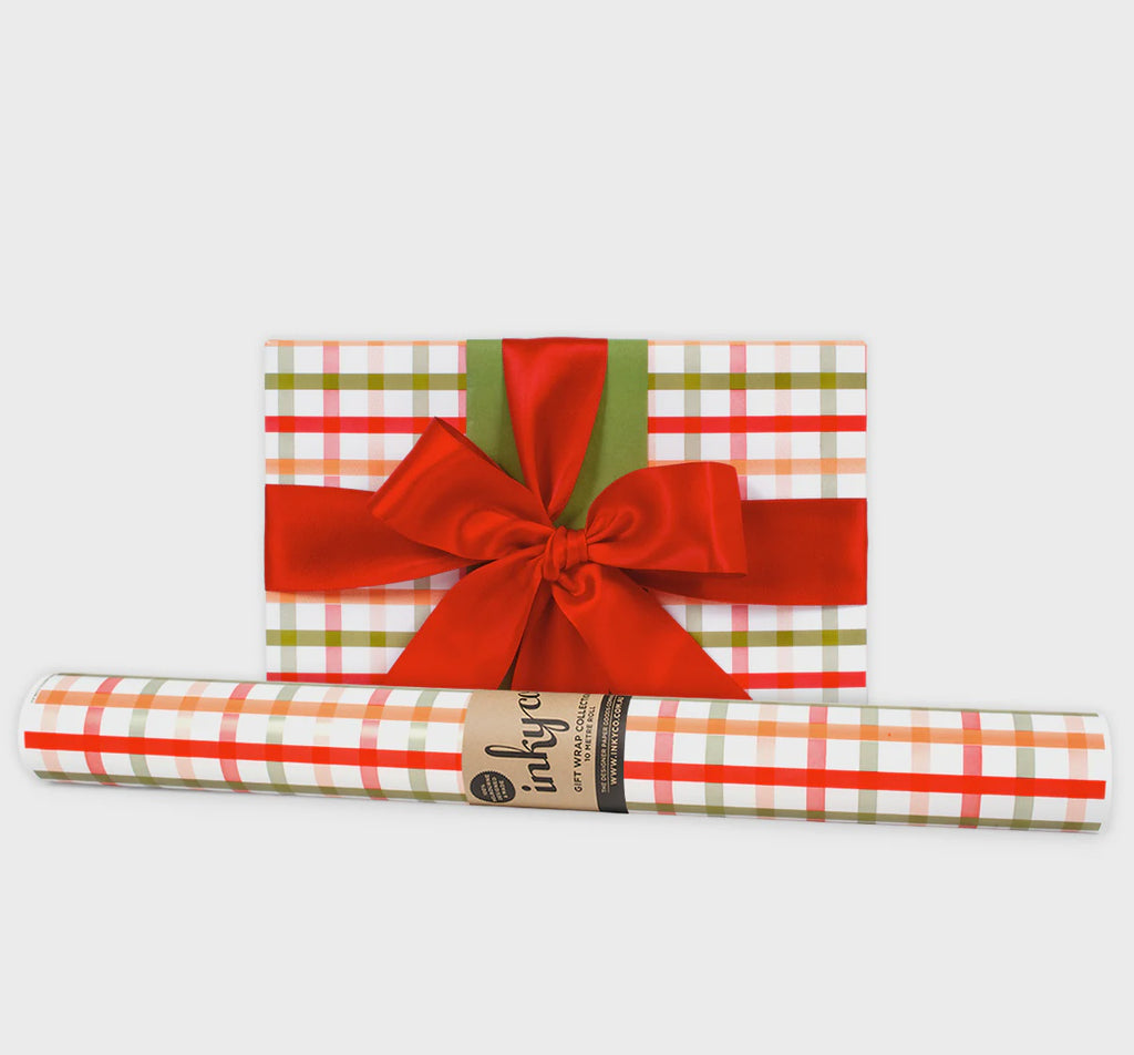 Festive Plaid Wrapping Paper