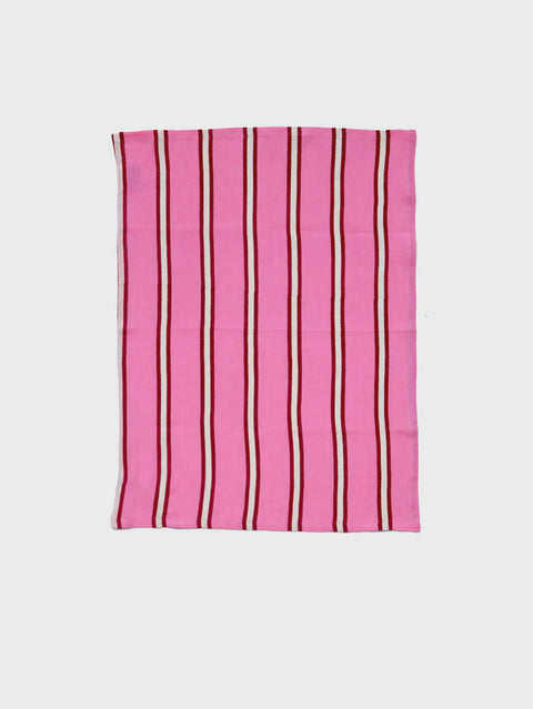 Tea Towel - Raspberry Stripe