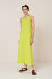 Racer Back Dress - Fluro Yellow