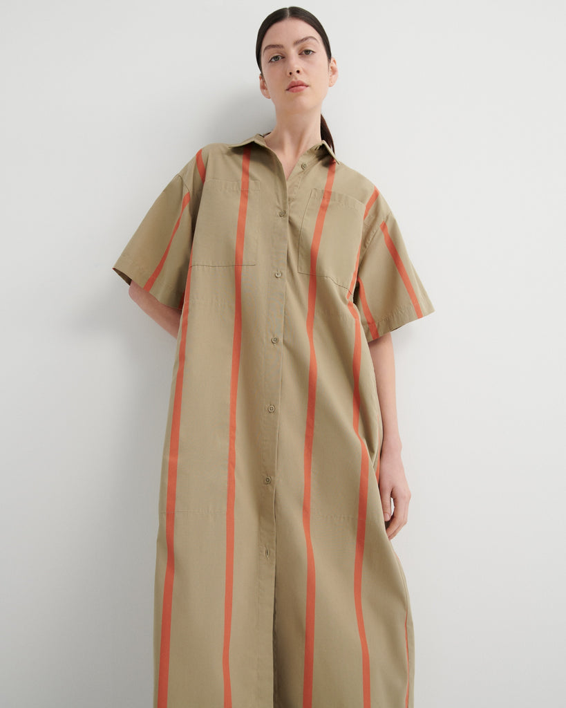 Balance Dress - Nasturtium Stripe