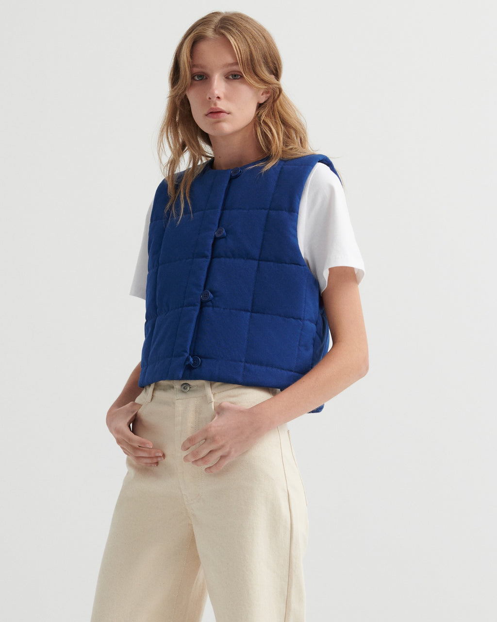 Studio Vest - Factory Blue