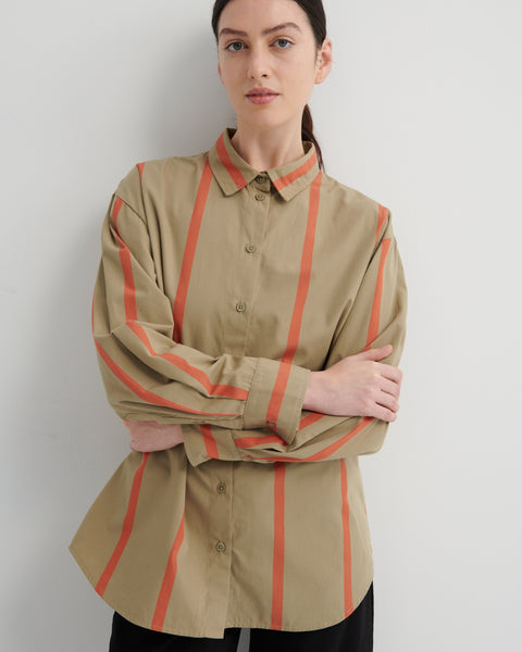 Maker Shirt - Nasturtium Stripe