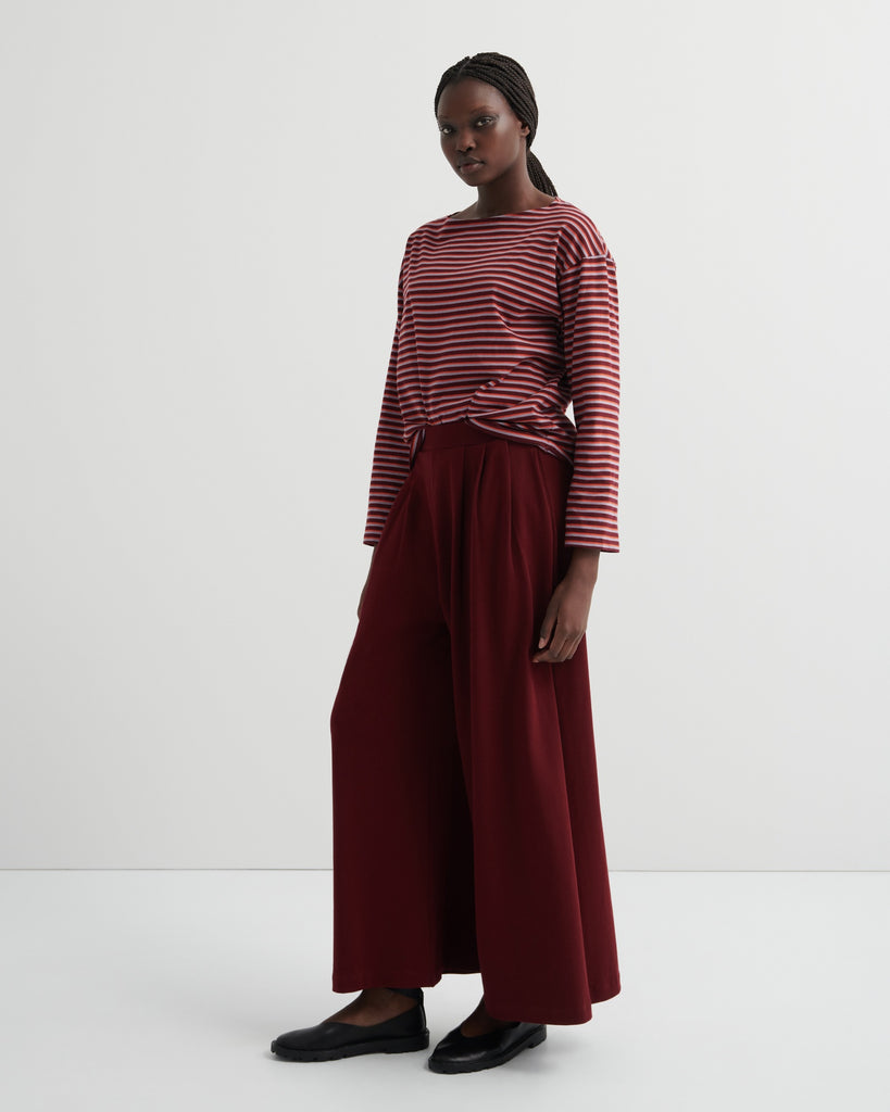 Drape Pant - Maroon