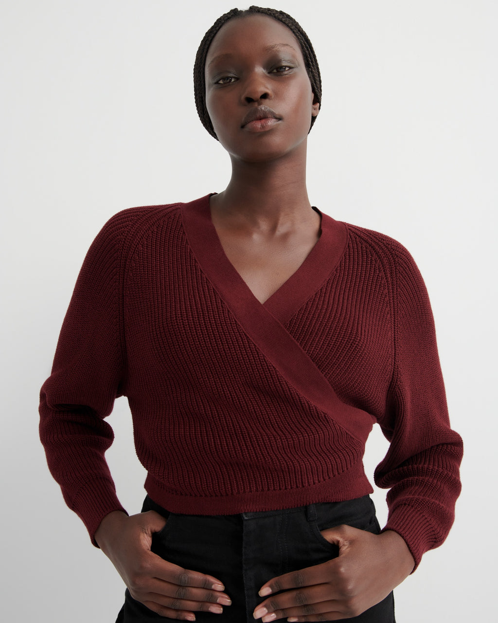 Composure Cardigan - Maroon