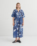 Nigella Dress - Cyanotype Floral