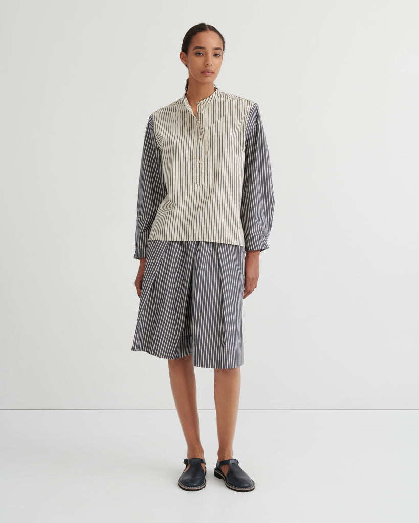 Curate Shirt - Ecru Stripe