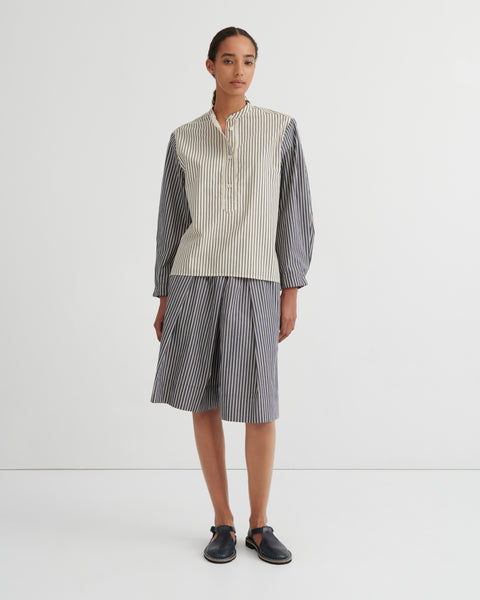 Curate Shirt - Ecru Stripe