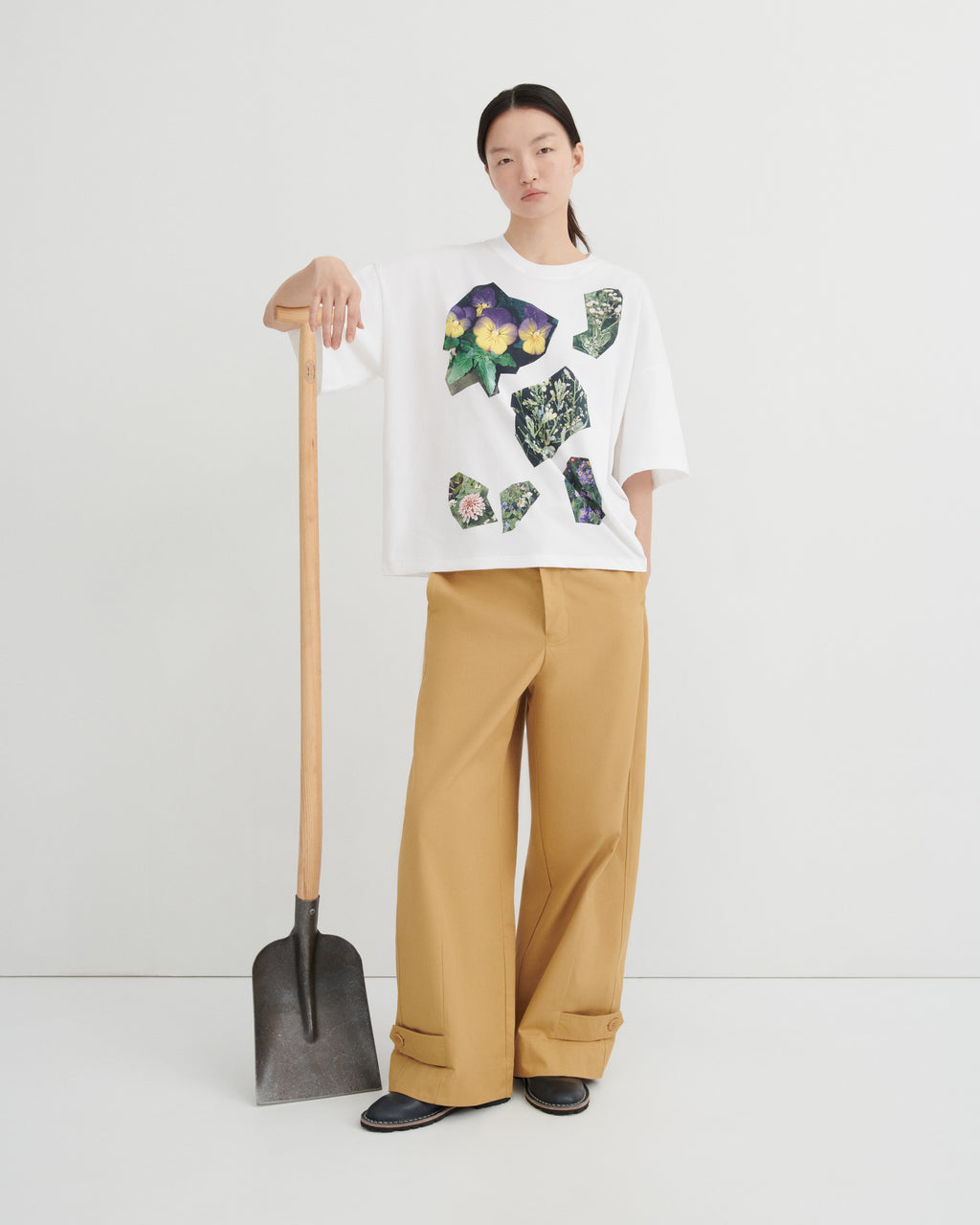 Decoupage Tee - White
