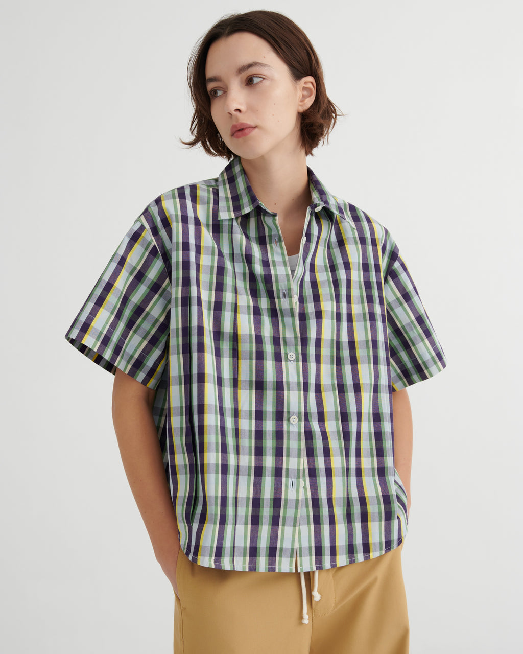 Author Shirt - Violet Check