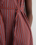 Belle Dress - Maroon Check