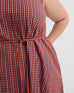 Belle Dress - Maroon Check